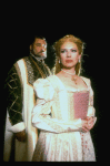 James Earl Jones as Othello and Dianne Wiest as Desdemona in a scene from the Broadway revival of the play "Othello." (New York)