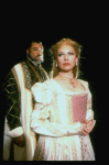 James Earl Jones as Othello and Dianne Wiest as Desdemona in a scene from the Broadway revival of the play "Othello." (New York)