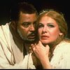 James Earl Jones as Othello and Dianne Wiest as Desdemona in a scene from the Broadway revival of the play "Othello." (New York)