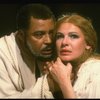 James Earl Jones as Othello and Dianne Wiest as Desdemona in a scene from the Broadway revival of the play "Othello." (New York)