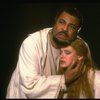 James Earl Jones as Othello and Dianne Wiest as Desdemona in a scene from the Broadway revival of the play "Othello." (New York)