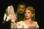 James Earl Jones as Othello and Dianne Wiest as Desdemona in a scene from the Broadway revival of the play "Othello." (New York)