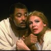 James Earl Jones as Othello and Dianne Wiest as Desdemona in a scene from the Broadway revival of the play "Othello." (New York)