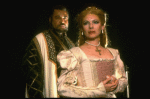 James Earl Jones as Othello and Dianne Wiest as Desdemona in a scene from the Broadway revival of the play "Othello." (New York)