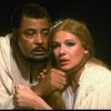 James Earl Jones as Othello and Dianne Wiest as Desdemona in a scene from the Broadway revival of the play "Othello." (New York)