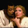 James Earl Jones as Othello and Dianne Wiest as Desdemona in a scene from the Broadway revival of the play "Othello." (New York)