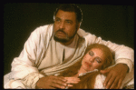 James Earl Jones as Othello and Dianne Wiest as Desdemona in a scene from the Broadway revival of the play "Othello." (New York)