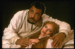 James Earl Jones as Othello and Dianne Wiest as Desdemona in a scene from the Broadway revival of the play "Othello." (New York)