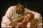 James Earl Jones as Othello and Dianne Wiest as Desdemona in a scene from the Broadway revival of the play "Othello." (New York)