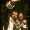 L-R) James Earl Jones as Othello and Christopher Plummer as Iago in a scene from the Broadway revival of the play "Othello." (New York)