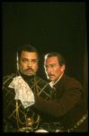 James Earl Jones as Othello and Christopher Plummer as Iago in a scene from the Broadway revival of the play "Othello." (New York)