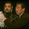 James Earl Jones as Othello and Christopher Plummer as Iago in a scene from the Broadway revival of the play "Othello." (New York)