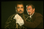 James Earl Jones as Othello and Christopher Plummer as Iago in a scene from the Broadway revival of the play "Othello." (New York)