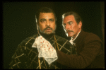 James Earl Jones as Othello and Christopher Plummer as Iago in a scene from the Broadway revival of the play "Othello." (New York)