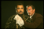 James Earl Jones as Othello and Christopher Plummer as Iago in a scene from the Broadway revival of the play "Othello." (New York)