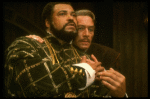 James Earl Jones as Othello and Christopher Plummer as Iago in a scene from the Broadway revival of the play "Othello" (New York)