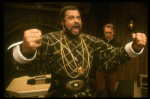 L-R) James Earl Jones as Othello and Christopher Plummer as Iago in a scene from the Broadway revival of the play "Othello." (New York)