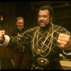 L-R) James Earl Jones as Othello and Christopher Plummer as Iago in a scene from the Broadway revival of the play "Othello." (New York)