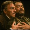 James Earl Jones as Othello and Christopher Plummer as Iago in a scene from the Broadway revival of the play "Othello" (New York)