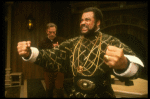 L-R) James Earl Jones as Othello and Christopher Plummer as Iago in a scene from the Broadway revival of the play "Othello." (New York)