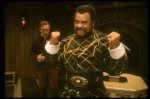 L-R) James Earl Jones as Othello and Christopher Plummer as Iago in a scene from the Broadway revival of the play "Othello." (New York)