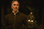 L-R) James Earl Jones as Othello and Christopher Plummer as Iago in a scene from the Broadway revival of the play "Othello." (New York)