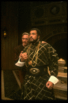 James Earl Jones as Othello and Christopher Plummer as Iago in a scene from the Broadway revival of the play "Othello" (New York)