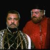 L-R) James Earl Jones and David Sabin in a scene from the Broadway revival of the play "Othello." (New York)