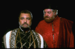 L-R) James Earl Jones and David Sabin in a scene from the Broadway revival of the play "Othello." (New York)