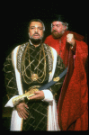 L-R) James Earl Jones and David Sabin in a scene from the Broadway revival of the play "Othello." (New York)