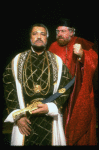 L-R) James Earl Jones and David Sabin in a scene from the Broadway revival of the play "Othello." (New York)