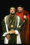 L-R) James Earl Jones and David Sabin in a scene from the Broadway revival of the play "Othello." (New York)