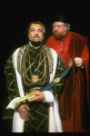 L-R) James Earl Jones and David Sabin in a scene from the Broadway revival of the play "Othello." (New York)