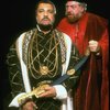 L-R) James Earl Jones and David Sabin in a scene from the Broadway revival of the play "Othello." (New York)