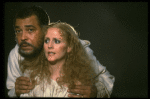 James Earl Jones as Othello and Cecilia Hart as Desdemona in a scene from the Broadway revival of the play "Othello." (New York)