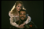 James Earl Jones as Othello and Cecilia Hart as Desdemona in a scene from the Broadway revival of the play "Othello." (New York)