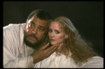 James Earl Jones as Othello and Cecilia Hart as Desdemona in a scene from the Broadway revival of the play "Othello." (New York)