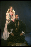 James Earl Jones as Othello and Cecilia Hart as Desdemona in a scene from the Broadway revival of the play "Othello." (New York)