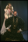 James Earl Jones as Othello and Cecilia Hart as Desdemona in a scene from the Broadway revival of the play "Othello." (New York)