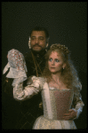 James Earl Jones as Othello and Cecilia Hart as Desdemona in a scene from the Broadway revival of the play "Othello." (New York)