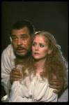 James Earl Jones as Othello and Cecilia Hart as Desdemona in a scene from the Broadway revival of the play "Othello." (New York)