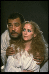 James Earl Jones as Othello and Cecilia Hart as Desdemona in a scene from the Broadway revival of the play "Othello." (New York)