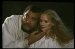 James Earl Jones as Othello and Cecilia Hart as Desdemona in a scene from the Broadway revival of the play "Othello." (New York)