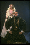 James Earl Jones as Othello and Cecilia Hart as Desdemona in a scene from the Broadway revival of the play "Othello." (New York)