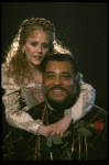 James Earl Jones as Othello and Cecilia Hart as Desdemona in a scene from the Broadway revival of the play "Othello." (New York)