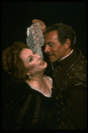 Aideen O'Kelly as Emilia and Christopher Plummer as Iago in a scene from the Broadway revival of the play "Othello." (New York)