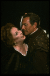 Aideen O'Kelly as Emilia and Christopher Plummer as Iago in a scene from the Broadway revival of the play "Othello." (New York)