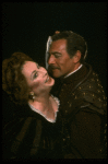 Aideen O'Kelly as Emilia and Christopher Plummer as Iago in a scene from the Broadway revival of the play "Othello." (New York)