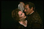 Aideen O'Kelly as Emilia and Christopher Plummer as Iago in a scene from the Broadway revival of the play "Othello." (New York)