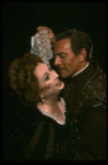 Aideen O'Kelly as Emilia and Christopher Plummer as Iago in a scene from the Broadway revival of the play "Othello." (New York)